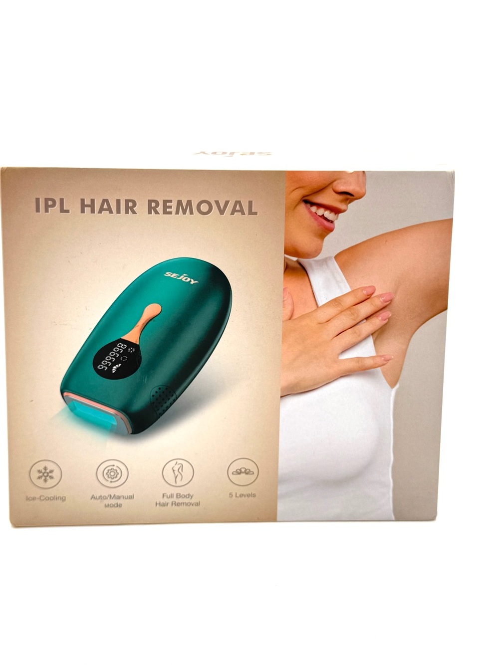 NIB Sejoy IPL Laser Hair Removal Device with Cooling System